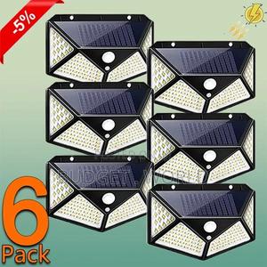 6pcs- 100 Led Outdoor Solar Powered Light With Motion Sensor - thumbnail 2