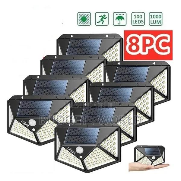 Garden Decoration 100led Solar Motion Sensor Wall Lamp -8pcs - main view