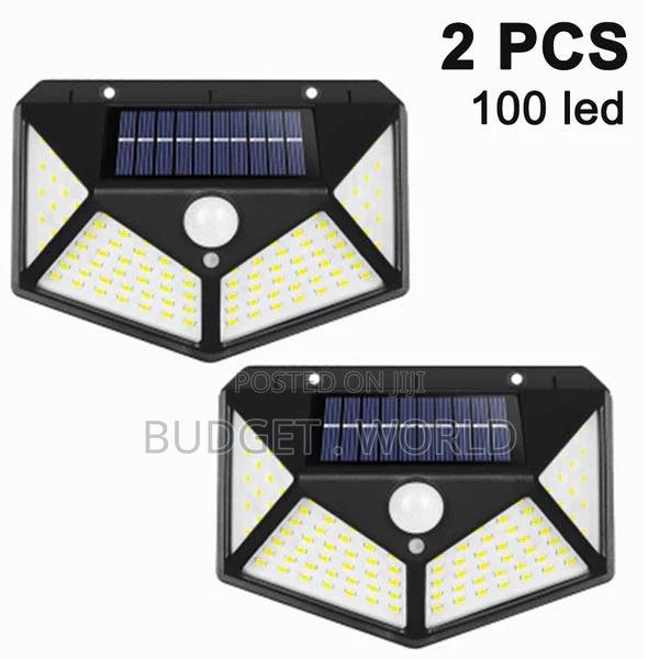 2 PCS of Solar Interaction Wall Lamp Four Sided Illumination