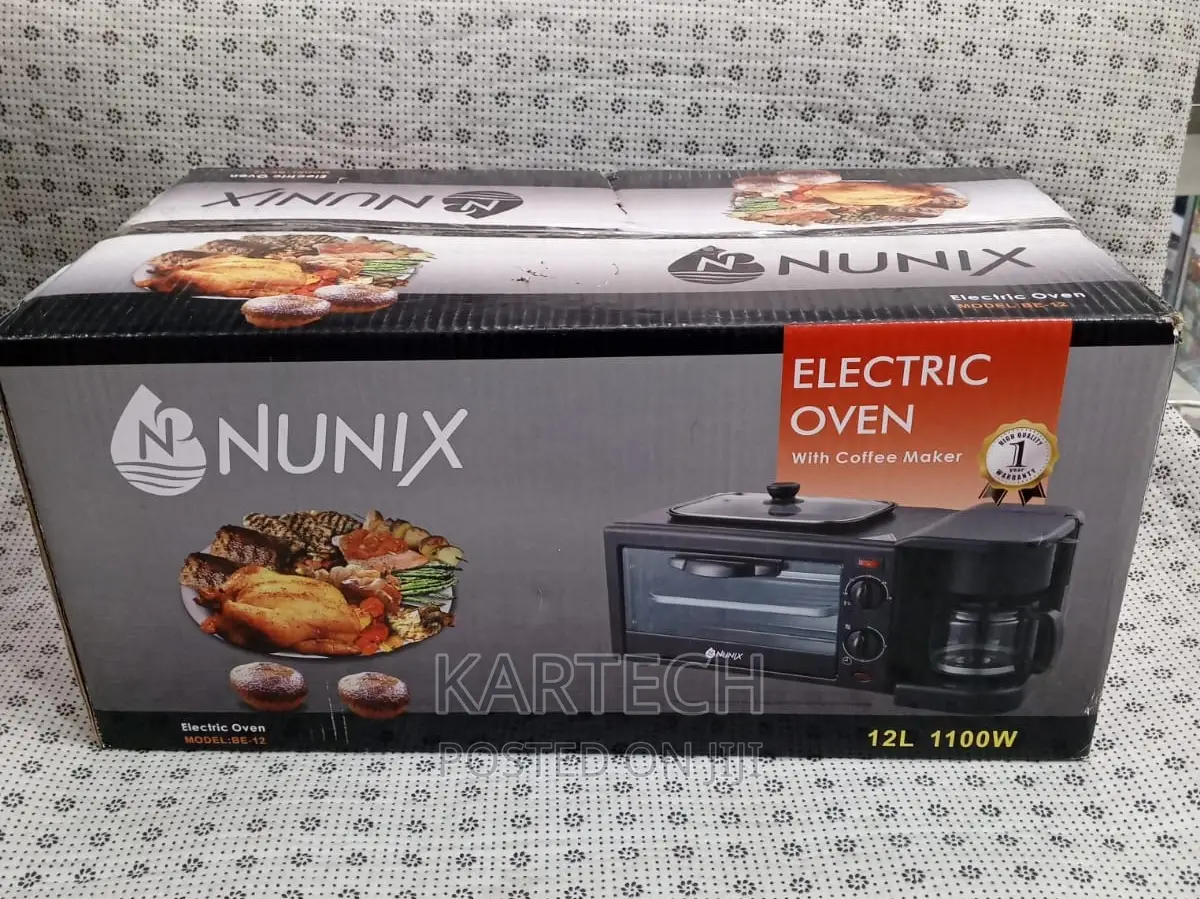 Nunix 3-in-1 Breakfast Maker, Coffee Maker Grill