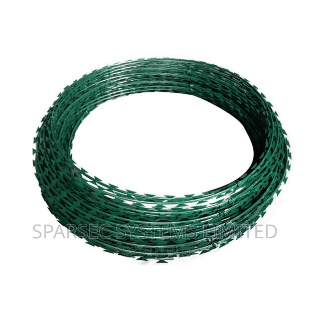 Double Galvanized Razor Wire GREEN