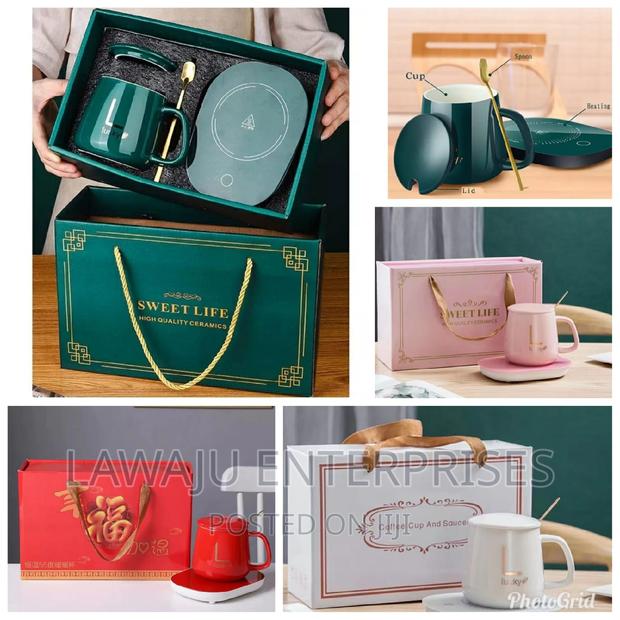 Ceramic Gift Mug Set With Warmer Exclusively Packaged