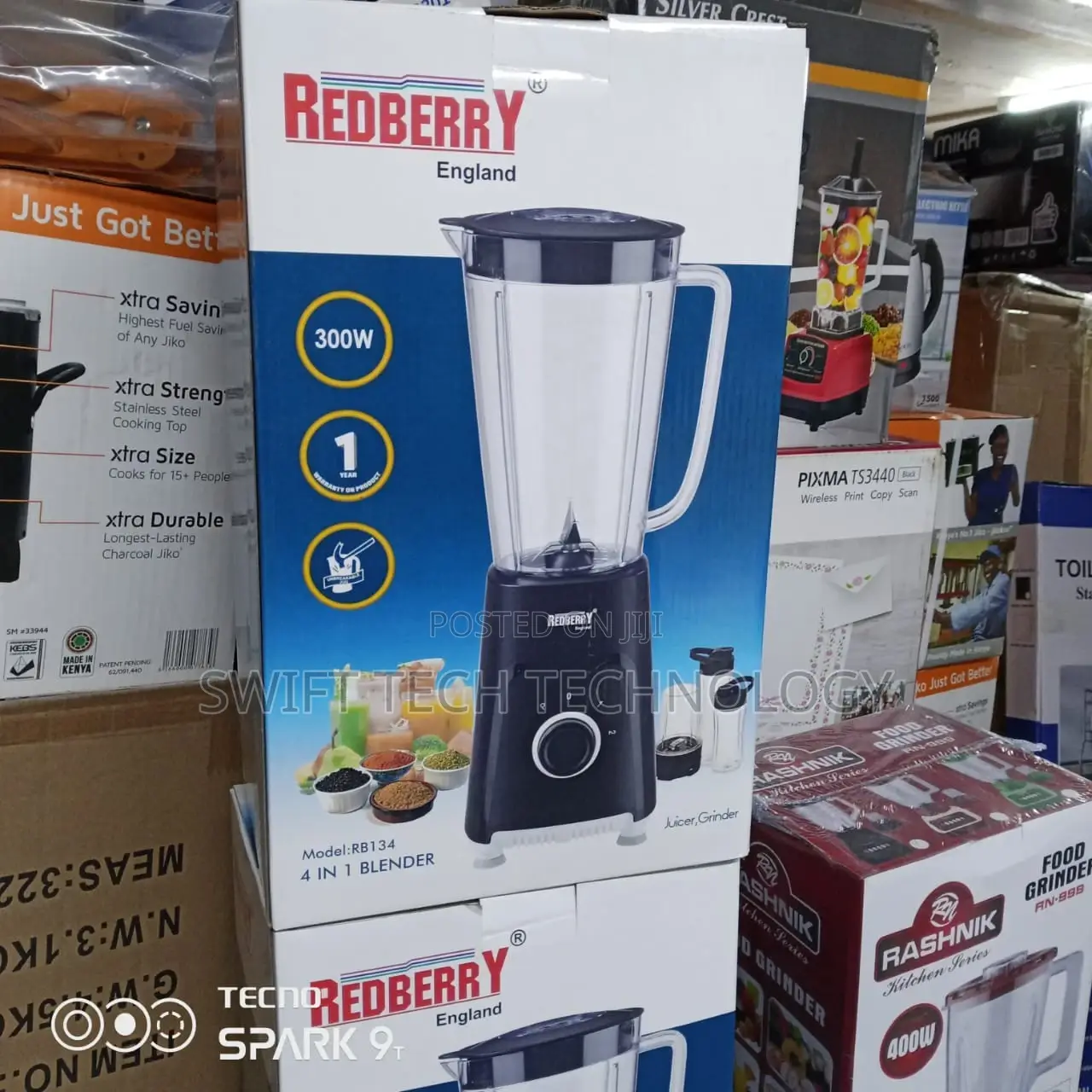 Blender Blender 4in 1 4in 1 Blender Red Berry