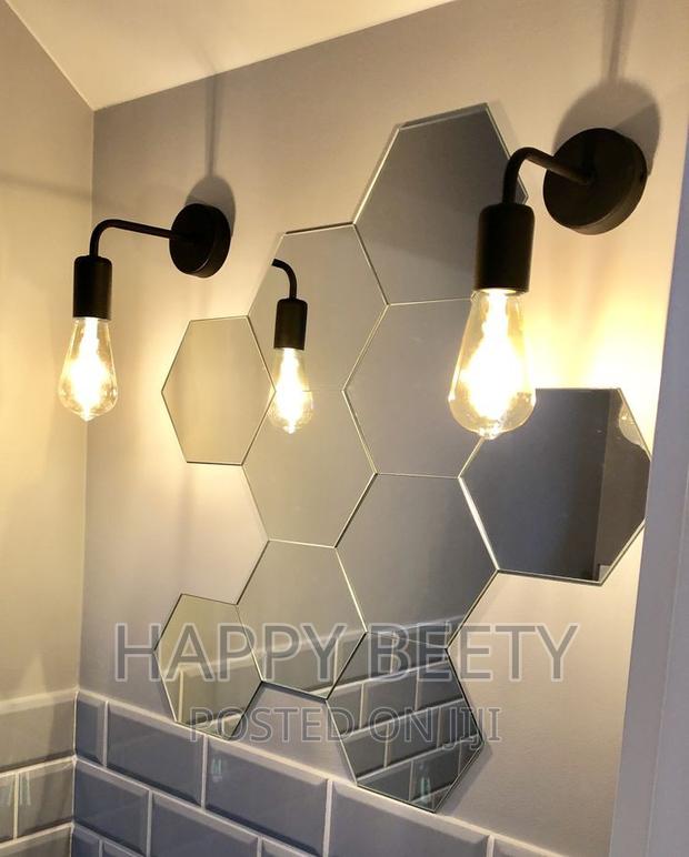 12pcs Hexagonal Acyric Mirrors
