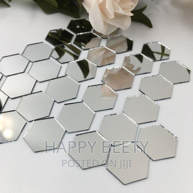 12pcs Hexagonal Acyric Mirrors - thumbnail 3