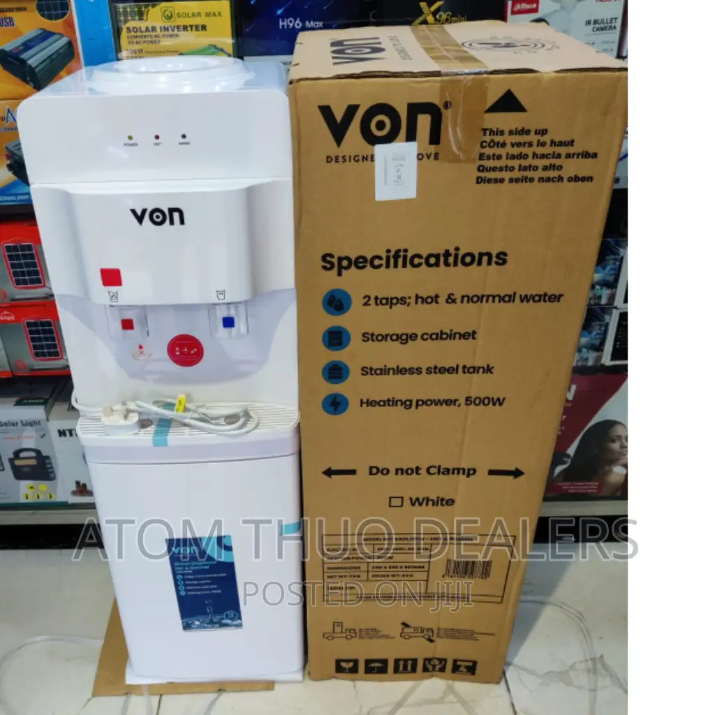 White Von Hot and Normal Water Dispenser 