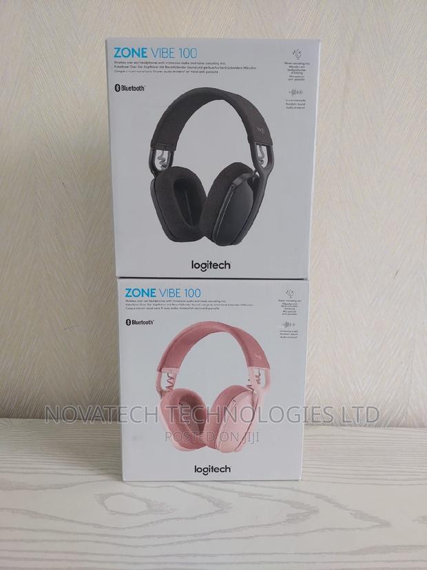 , Logitech Headset Zone Vibe 100 Headset Headphone - main view