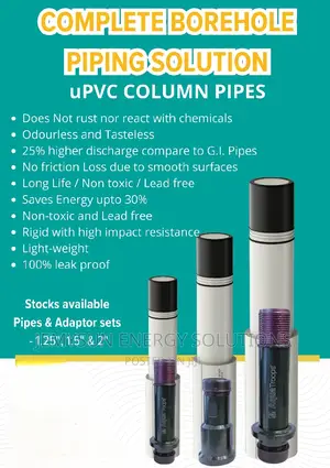 Upvc Heavy Gauge Borehole Pipes