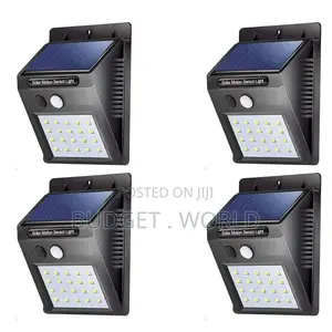 4 PCS Solar Power Pir Motion Sensor Wall Light Outdoor Lamp