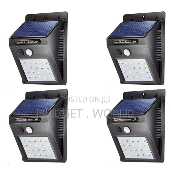 4 PCS Solar Power Pir Motion Sensor Wall Light Outdoor Lamp - main view