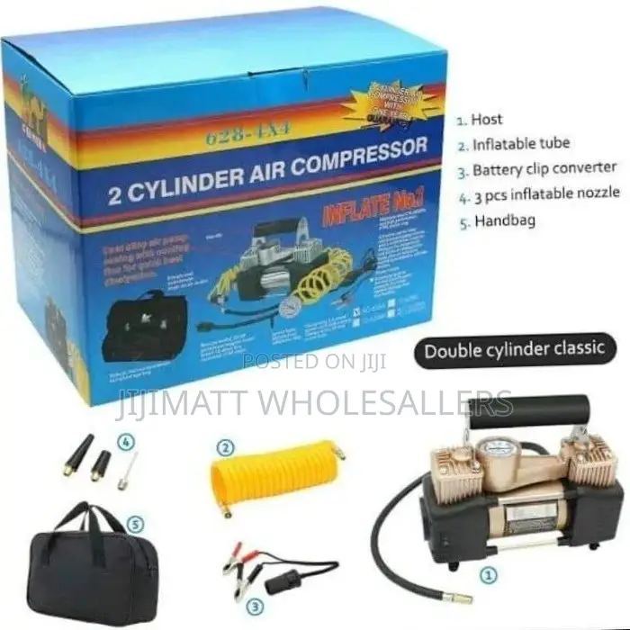 2-Cylinder Air Compressor/Tyre Inflator