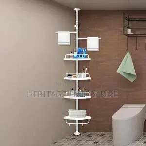 Corner Shelf, Adjustable Pole Organizer