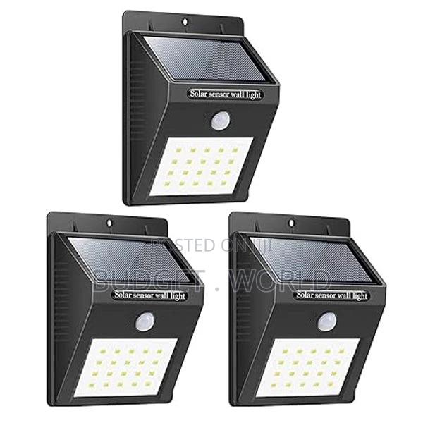 3 PCS Solar Powered Led Wall Light - main view