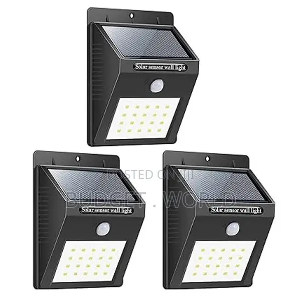 3 PCS Solar Powered Led Wall Light