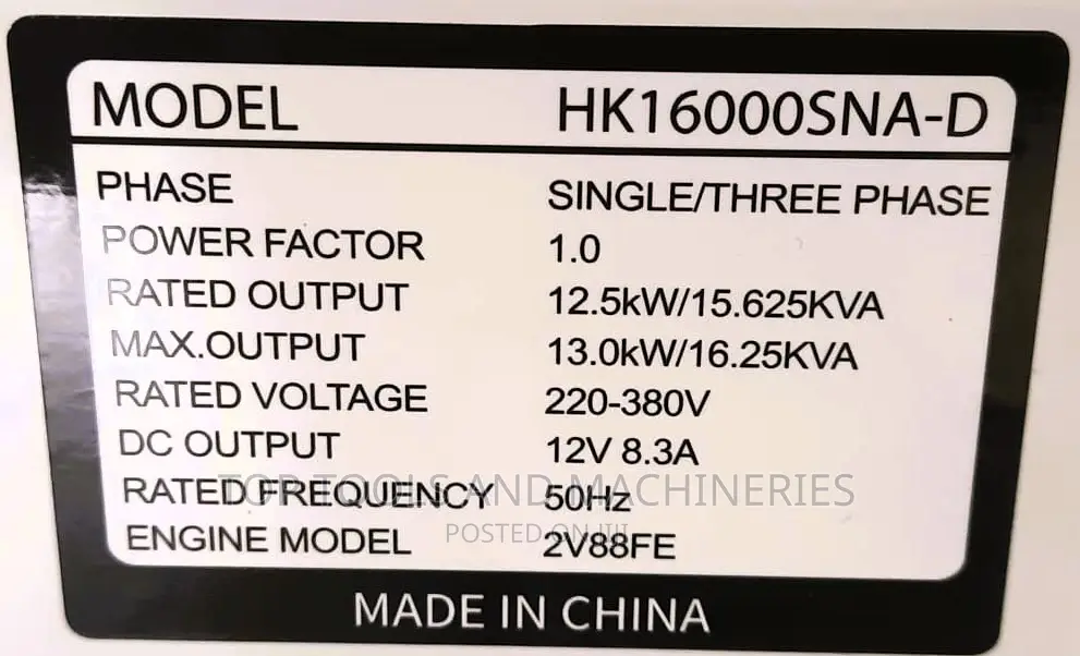 \Original Hisaki Japan Diesel Generator 16.25kva THREE PHASE