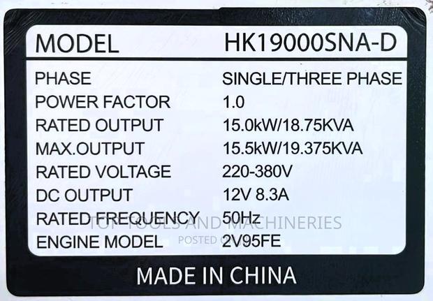 Hisaki Japan Diesel Generator 19.375kva DOUBLE SWITCH 3PHASE - thumbnail 2