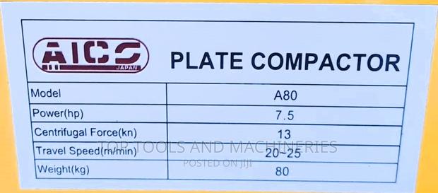 Trusted A80 Aico Japan Plate Compactor 80kgs - thumbnail 2