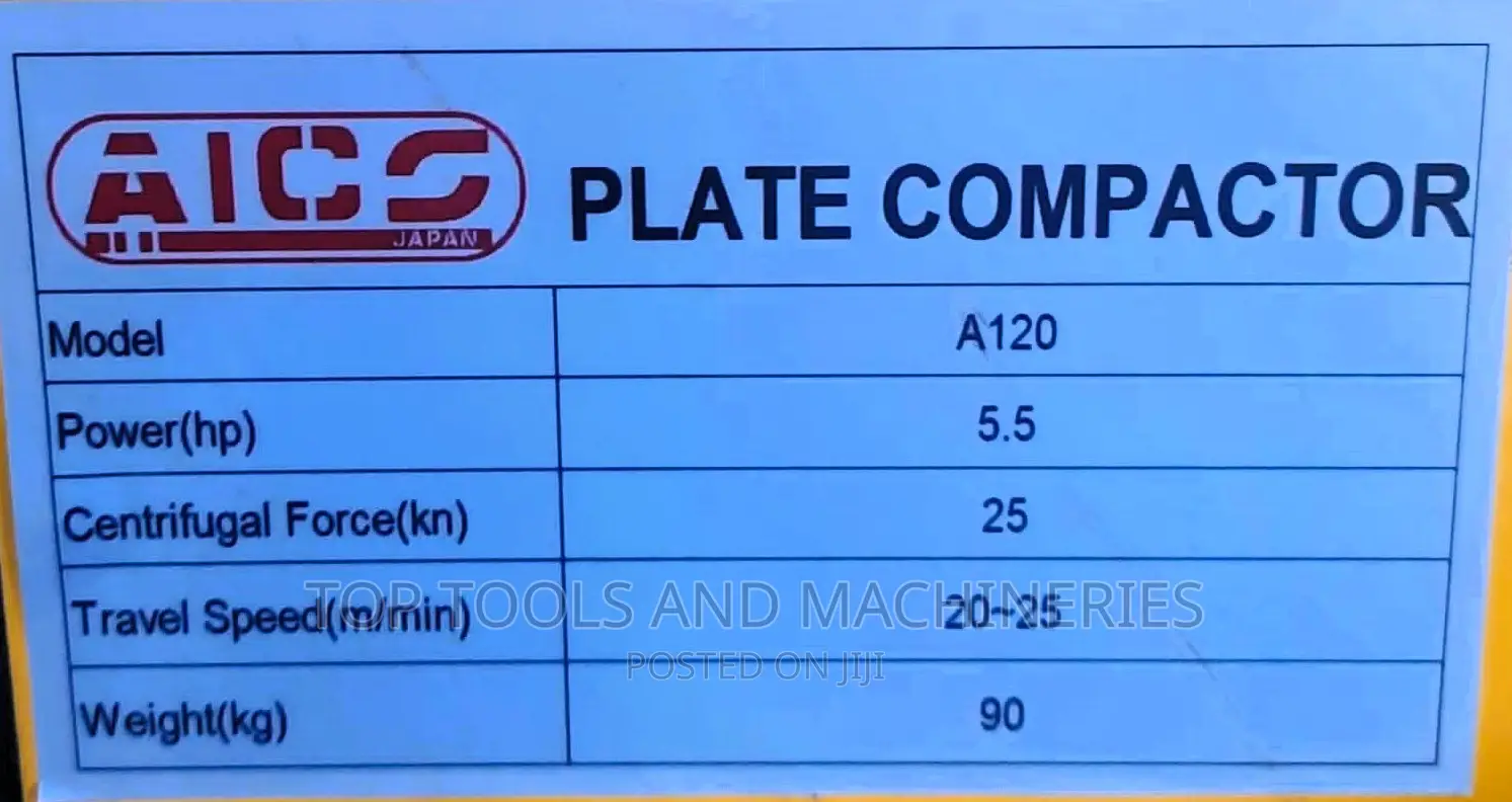 Trusted A120 90kgs Aico Japan Plate Compactor