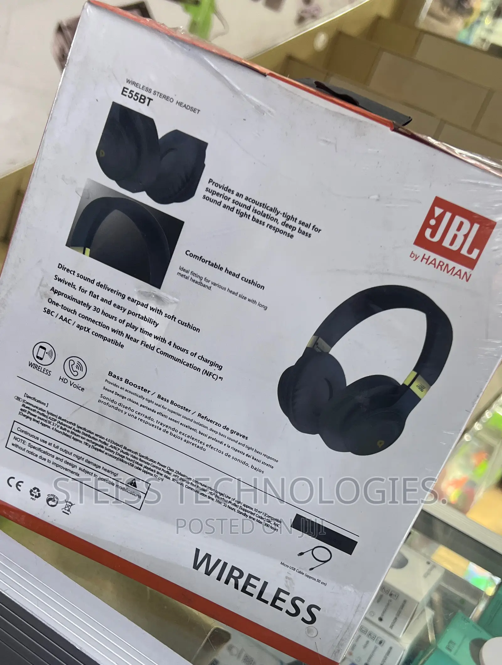 E55-Bt JBL Wireless Headphones.