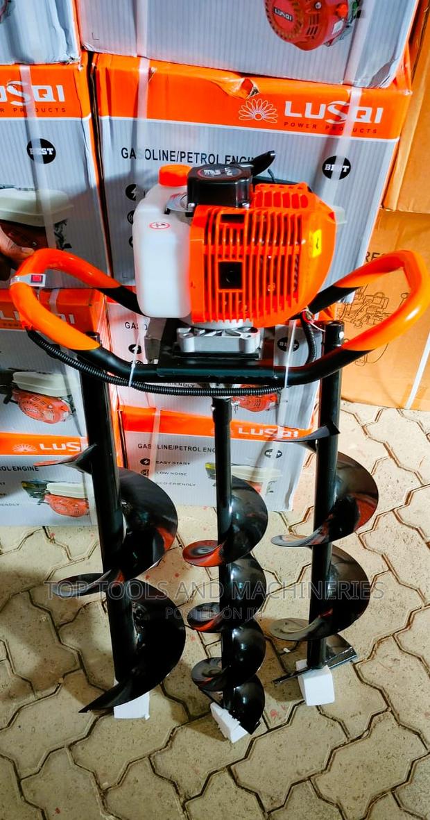 LUSQI Earth Auger With 3 Blades 150mm/200mm/250mm