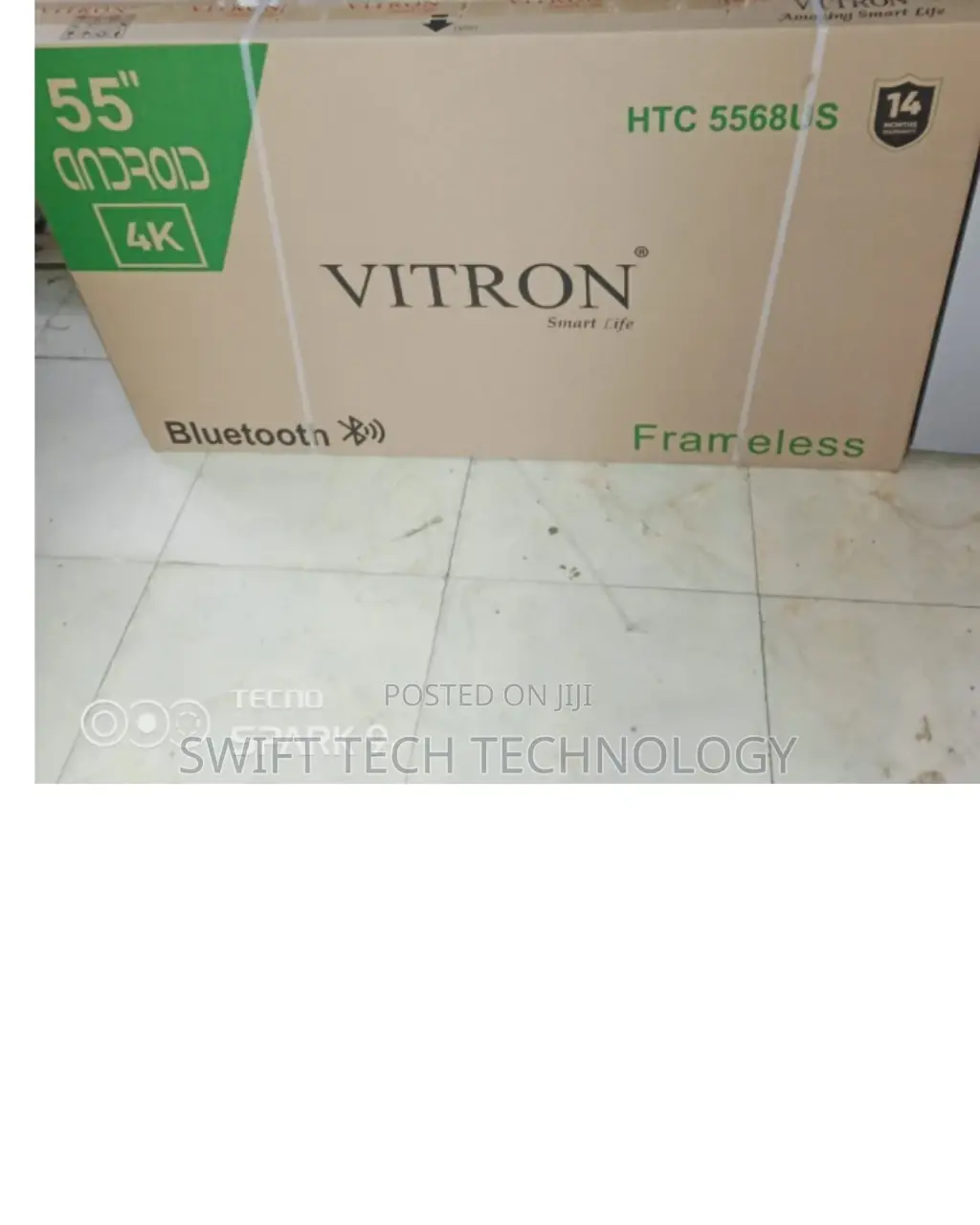 Vitron 55 ,55 Android Frameless With Bluetooth 55 Inches
