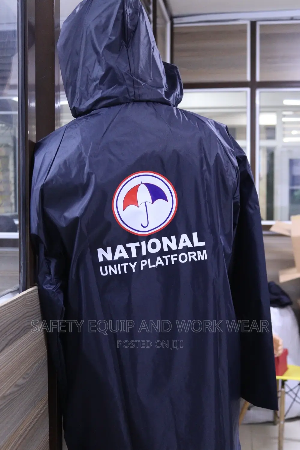Navy Blue Rain Coats Inclusive Branding in Nairobi Central Safetywear