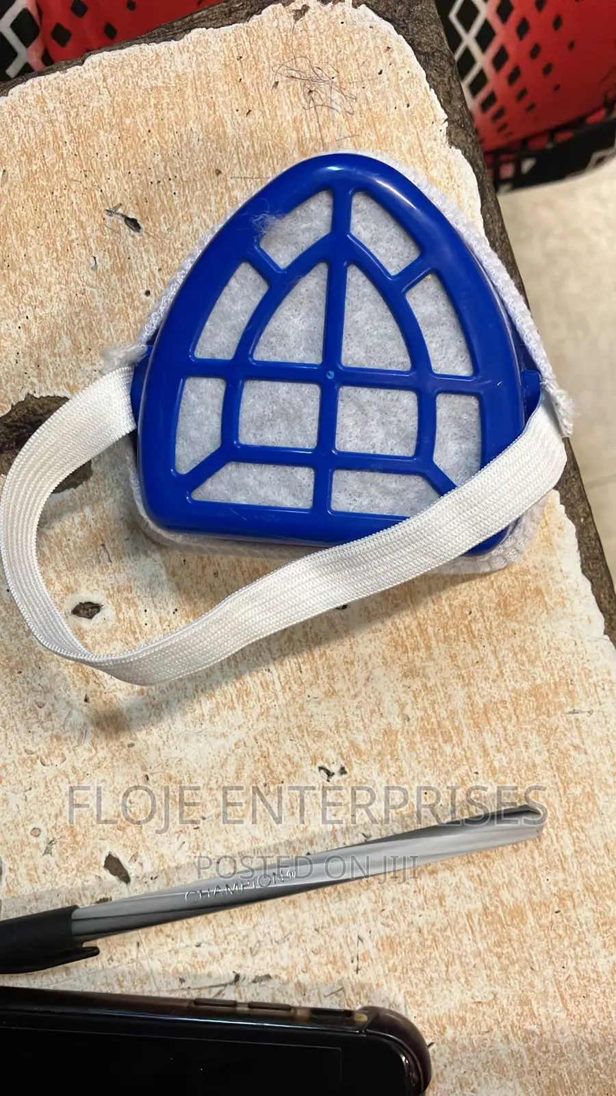 Dust Mask With Filter Blue Triangle