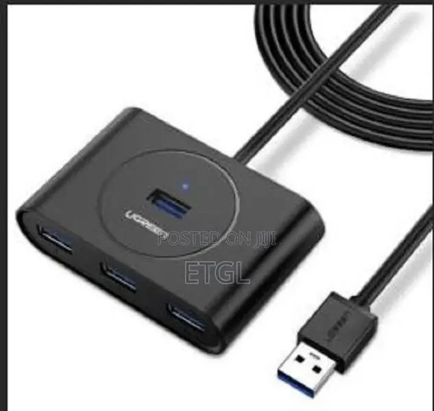 UGREEN USB-C USB-A 3.0 to 4-Port Hub 1M Black - CR113