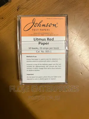 Litmus Paper Blue Johnson