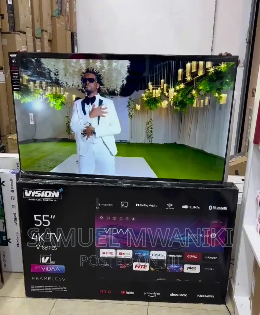 Vision Plus 55′′ Uhd Frameless Smart Tv Netflix New Model
