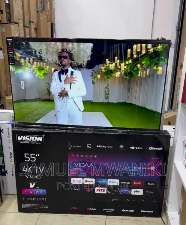 Vision Plus 55′′ Uhd Frameless Smart Tv Netflix New Model