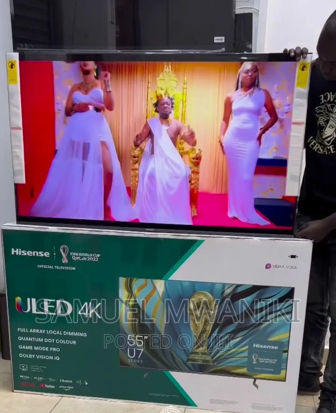 Hisense 55'' U7h Quantum Uled Frameless Smart Tv New Model