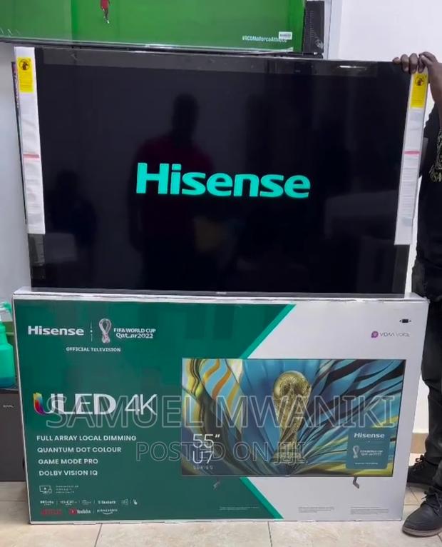 Hisense 55'' U7h Quantum Uled Frameless Smart Tv New Model - main view