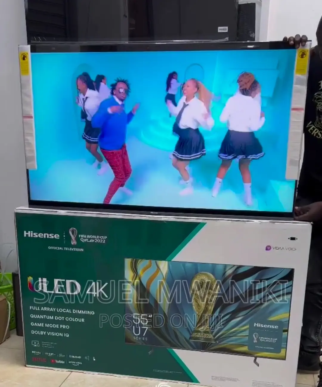Hisense 55'' U7h Quantum Uled Frameless Smart Tv New Model