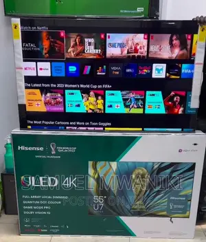 Hisense 55'' U7h Quantum Uled Frameless Smart Tv New Model