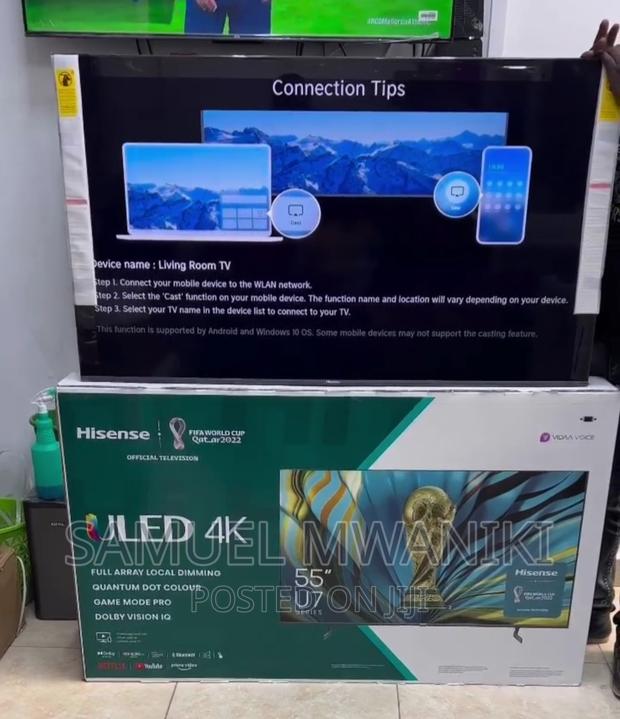 Hisense 55'' U7h Quantum Uled Frameless Smart Tv New Model - thumbnail 6