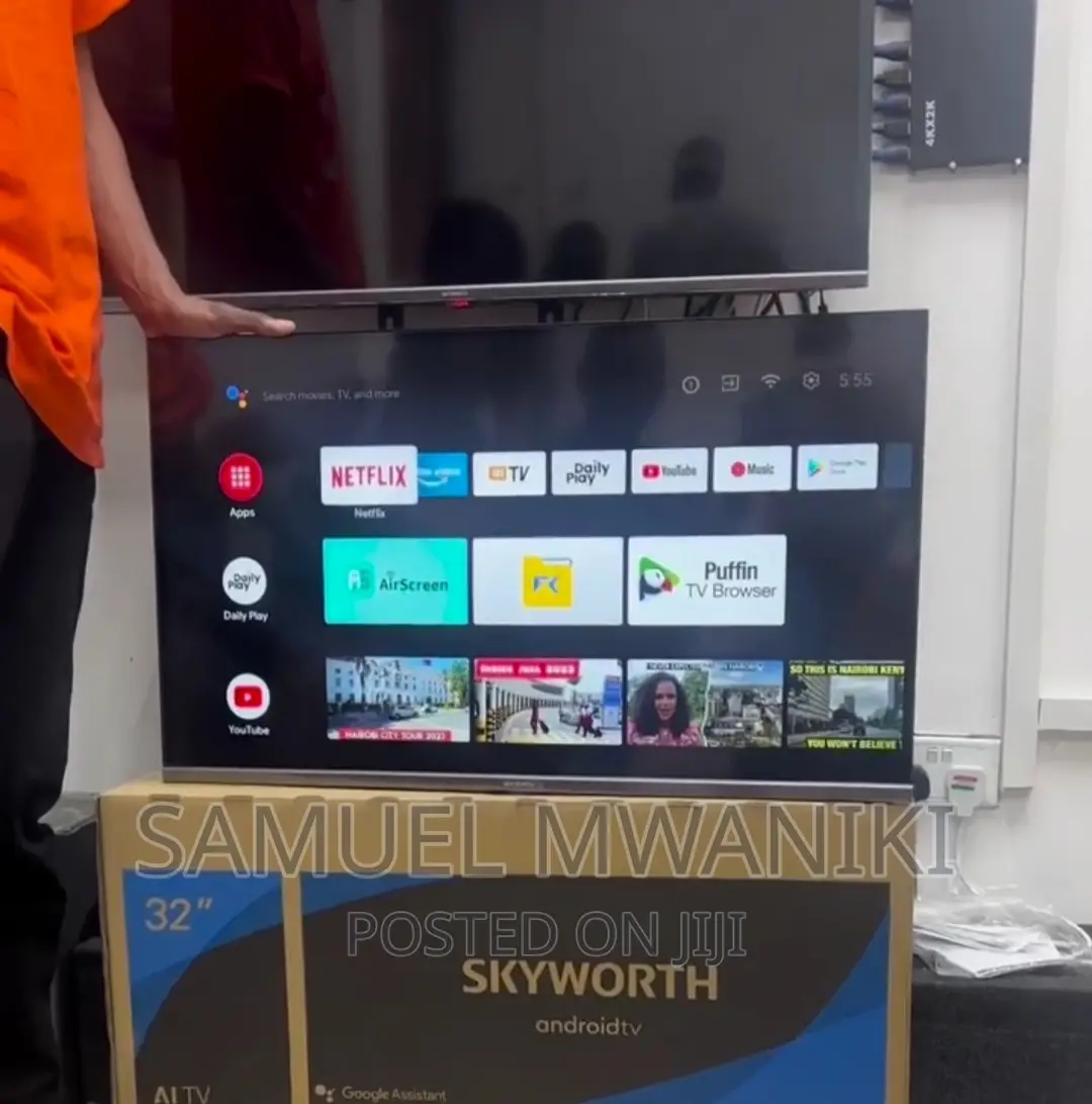 Skyworth 32” FHD Frameless Smart Android Tv Netflix Youtube