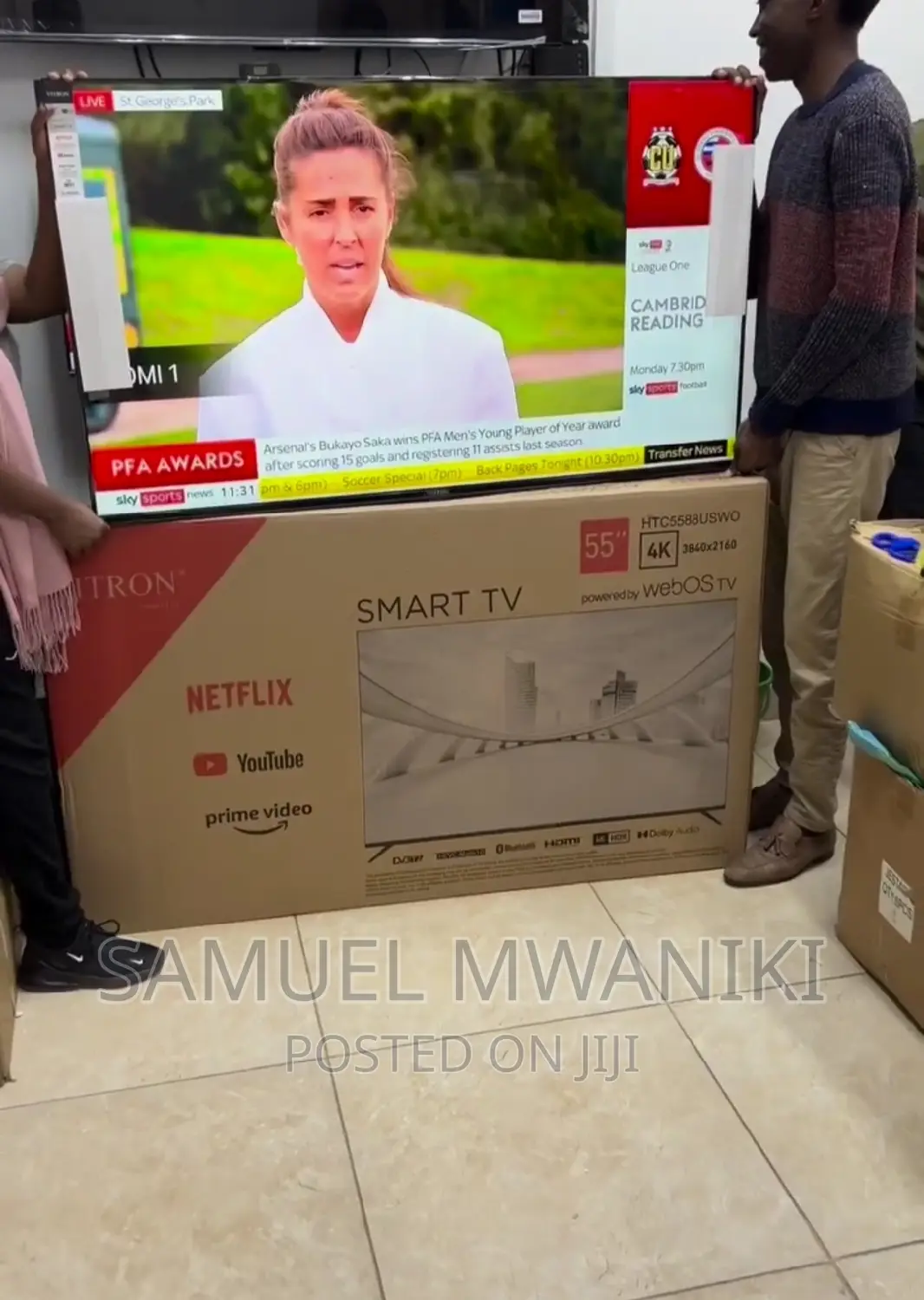 Vitron 55" Uhd Frameless Webos Smart Tv With Magic Remote