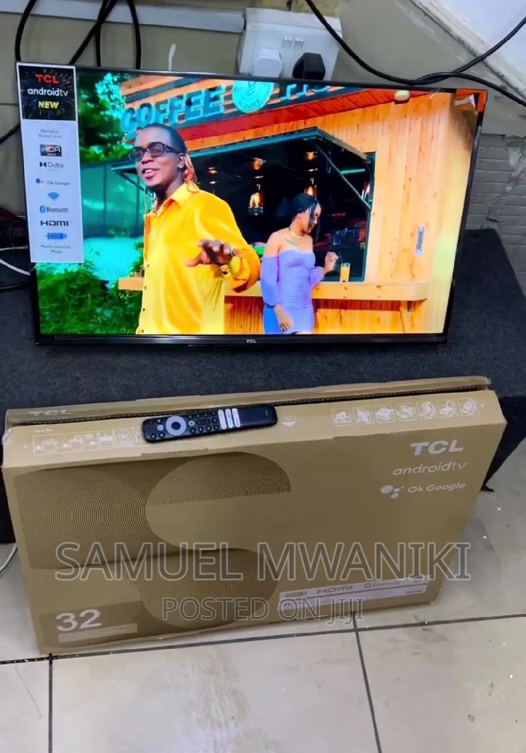 TCL 32" Frameless Smart Android Tv Netflix With Bluetooth