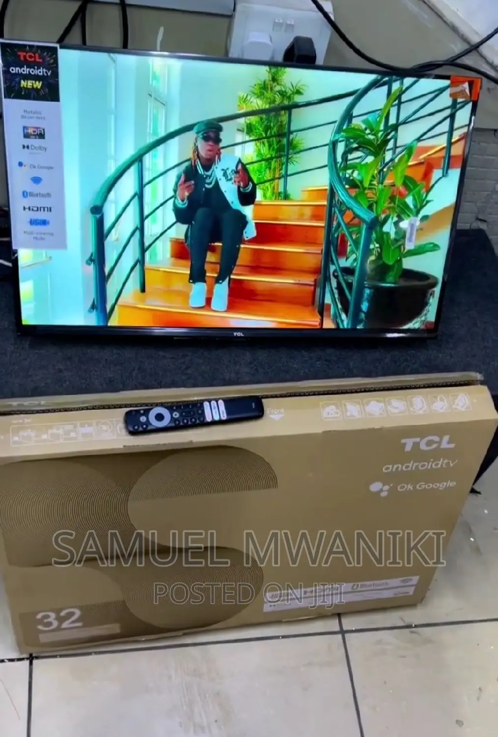 TCL 32" Frameless Smart Android Tv Netflix With Bluetooth