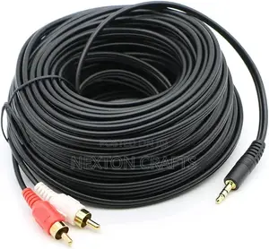 Audio Aux Male to 2 RCA Male Cable (10 Meter)