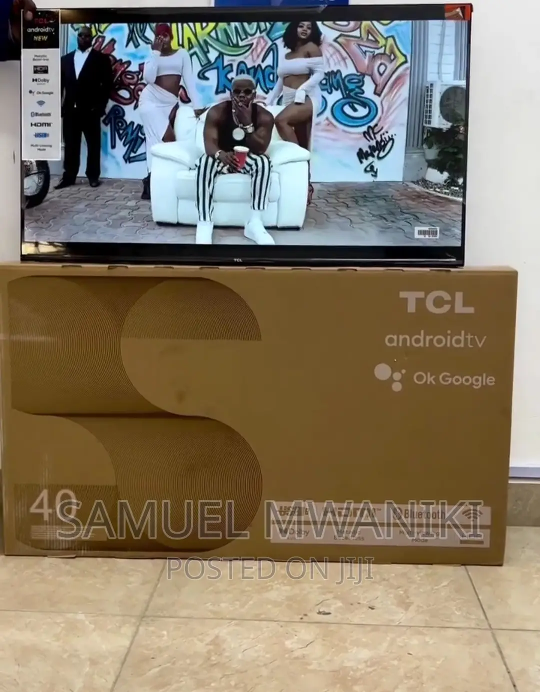 TCL 40" Frameless Smart Android Tv Fhd1080 Display New Model