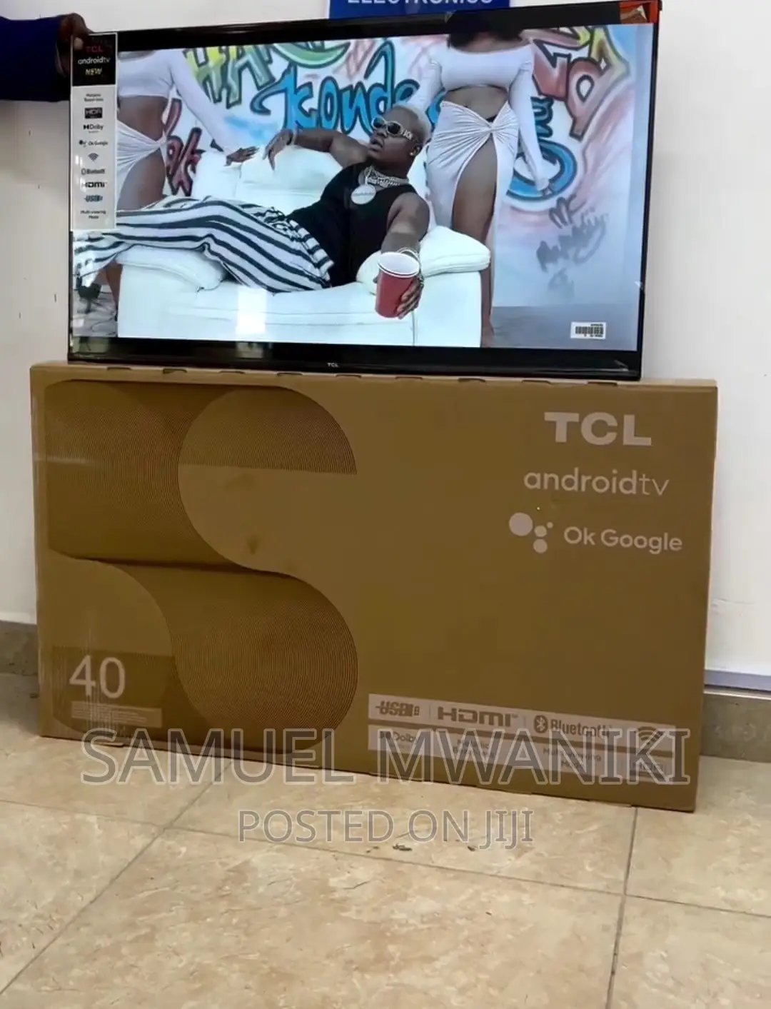 TCL 40" Frameless Smart Android Tv Fhd1080 Display New Model