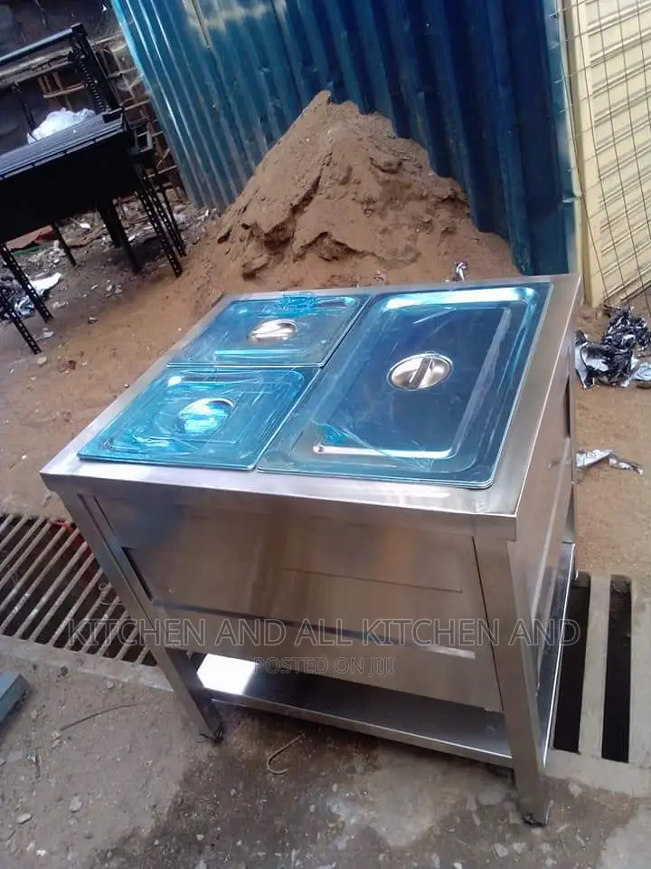 Ss Double Inserts Food Warmer Display