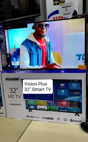 Vision Plus 32′′ Frameless Smart Android Tv Free Showmax