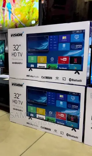 Vision Plus 32′′ Frameless Smart Android Tv Free Showmax