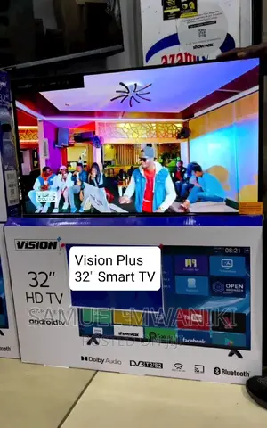 Vision Plus 32′′ Frameless Smart Android Tv Free Showmax