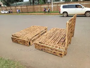 Detachable Pallet Bed - 5 by 6 Pallet Bed With Drawers