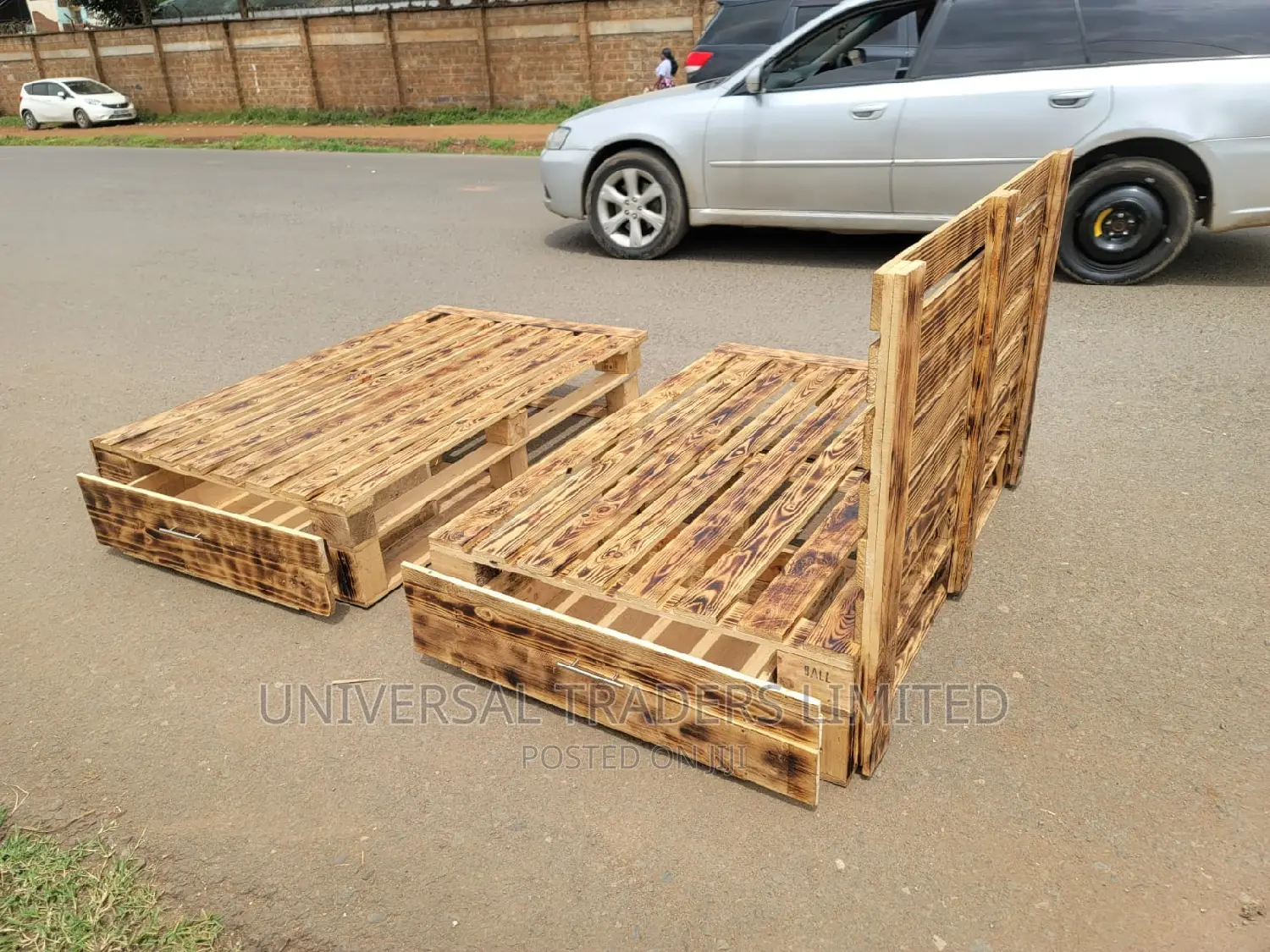 Wooden Pallets - Wooden Pallet Bed - Blazed Pallet Bed 5x6