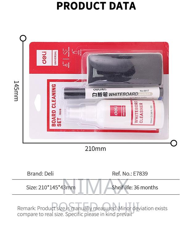 Deli White Board Cleaner and 2 Markers - thumbnail 5
